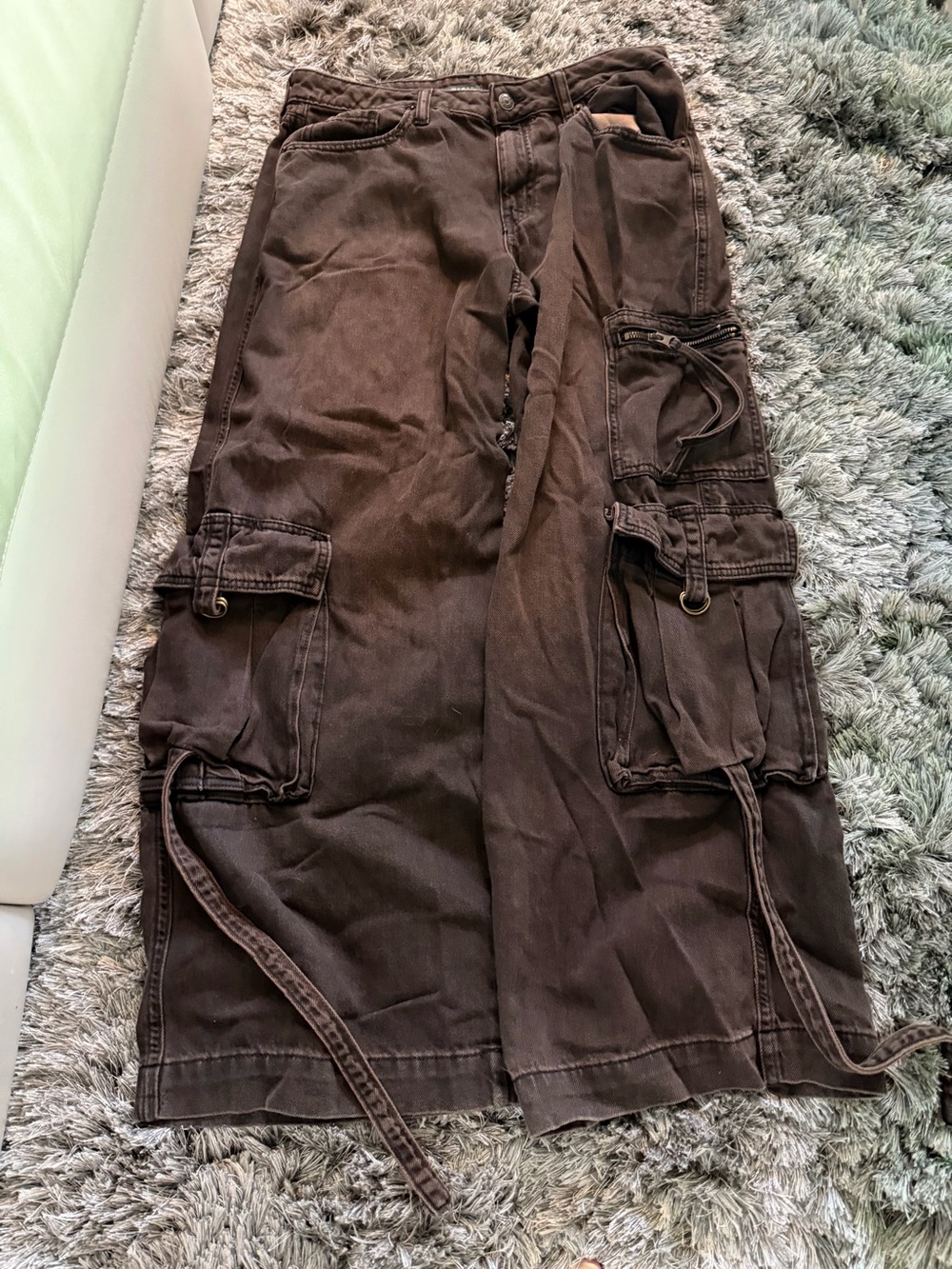 wild fable dark Brown Cargo Pants with Utility Pockets